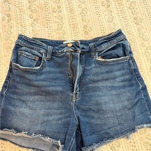 High Waist Denim Blue Women's Shorts